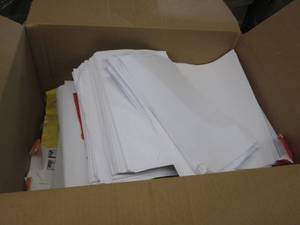 lot 74 image: box full of paper...