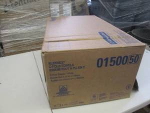 lot 83 image: 1 case of kleenex c fold towels ...