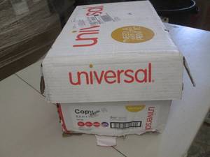 lot 91 image: 1 case of universal 8.5x11 copy pap...