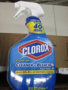 lot 109 image: 9-32floz bottles of clorox ...
