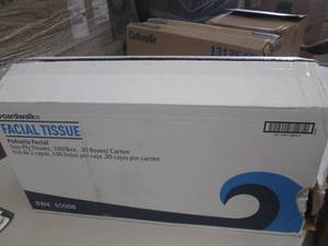lot 111 image: 1 case of boardwalk facial tissue 3...