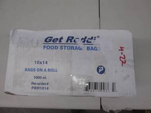 lot 116 image: 1000 count 10x14 bags on a roll for...