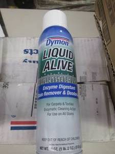 lot 128 image: 12-18 oz cans of dymon liquid alive...