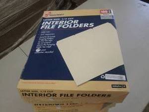 lot 140 image: 5 cases of interior file folders le...