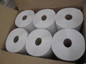 lot 151 image: 6 rolls of hand towels ...