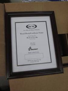 lot 161 image: 12 8.5x11 wood photo frames ...