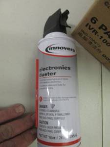 lot 166 image: 7 cans of innovera electronics dust...