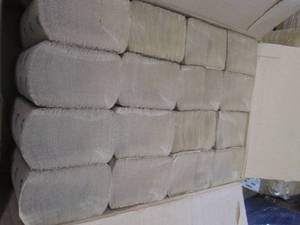 lot 176 image: natural multi fold towels 16250 pk...