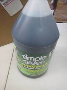 lot 212 image: 1 gallon of simple green, 3 bottles...