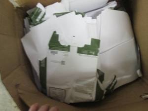 lot 216 image: big box of paper ...