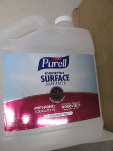 lot 229 image: 3-1 gallon jugs og purell surface s...