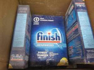 lot 230 image: 4-4lb finish dishwasher soap boxes ...