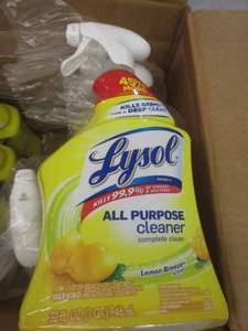 lot 238 image: 10-32floz bottles of lysol ...