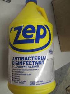 lot 240 image: 4-1 gallon borttles of zep antibact...