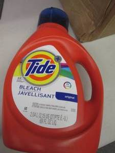 lot 246 image: 3-69floz bottles of tide plus bleac...