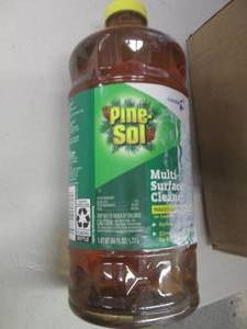 lot 255 image: 5-60floz bottles of pine sol ...
