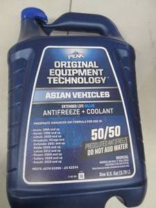lot 294 image: 1 gallon of peak asian blue antifre...