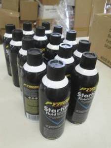lot 311 image: 14-11oz cans of pyroil starting flu...