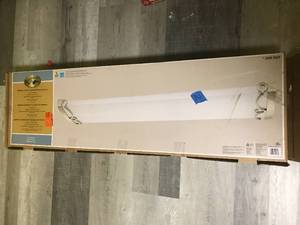lot 2 image: Regency Brushed Nickel Linear LED Flush Mount by Hampton Bay