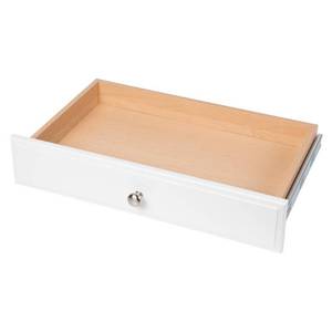 lot 52 image: 4 in. H x 24 in. W Classic White Wood Deluxe Drawer Kit by Closet Evolution