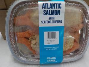2 lb. pkg Frozen Atlantic Salmon wi...