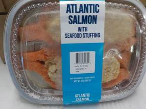 2 lb. pkg Frozen Atlantic Salmon wi...
