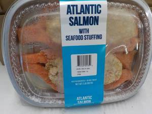 2 lb. pkg Frozen Atlantic Salmon wi...