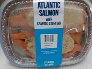2 lb. pkg Frozen Atlantic Salmon wi...