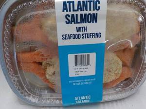 2 lb. pkg Frozen Atlantic Salmon wi...