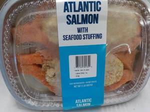2 lb. pkg Frozen Atlantic Salmon wi...