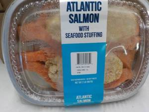 2 lb. pkg Frozen Atlantic Salmon wi...