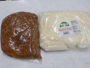1 - 5 lb. pkg Frozen Mozzarella Che...