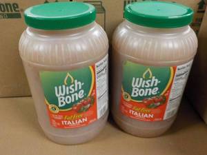 2 Gallon jugs Wish Bone Fat Free It...