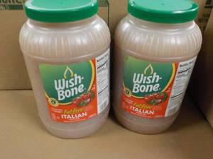 2 Gallon jugs Wish Bone Fat Free It...