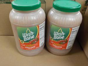 2 Gallon jugs Wish Bone Fat Free It...