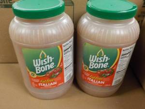 2 Gallon jugs Wish Bone Fat Free It...