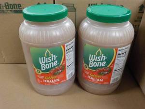 2 Gallon jugs Wish Bone Fat Free It...