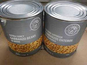 2 - 6 lb. 14 oz Cans Garbanzo Beans...