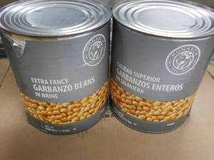 2 - 6 lb. 14 oz Cans Garbanzo Beans...