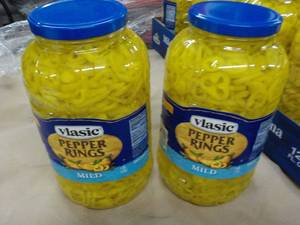 2 Gallon Jugs Vlasic Mild Pepper Ri...
