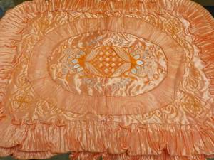 Set of 2 - 24 x 32 Deep apricot Emb...