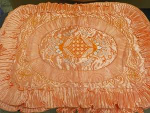 Set of 2 - 24 x 32 Deep apricot Emb...