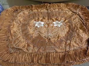 Set of 2 - 24 x 32 Bronze Embroider...