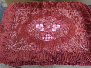 Set of 2 - 24 x 32 Ruby Red Embroid...