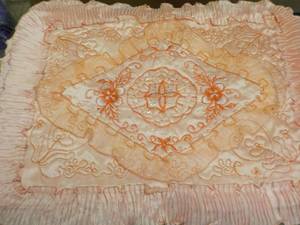 Set of 2 - 24 x 32 Light Peach Embr...