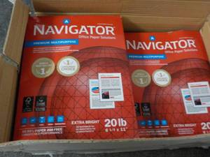 2500 sheets of Navigator 8.5 x 11 C...