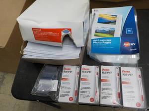 Envelopes, Pens and Photo paper...