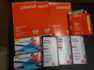 Notebooks, Pens and Markers...
