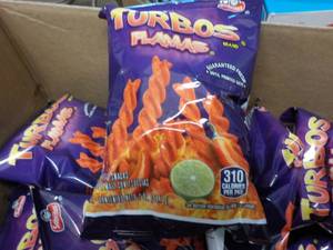 Case of 64 - 2 oz Bags Turbos Flama...