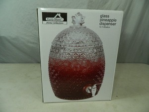 lot 17 image: New Glass Pinnapple Beverage Dispenser